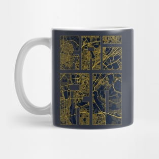 Cairo, Egypt City Map Typography - Art Deco Mug